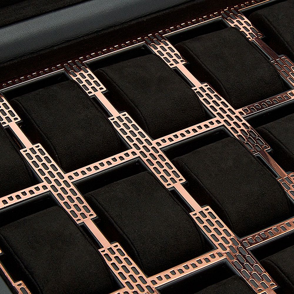 WOLF Axis 15 Piece Copper Watch Box 488316