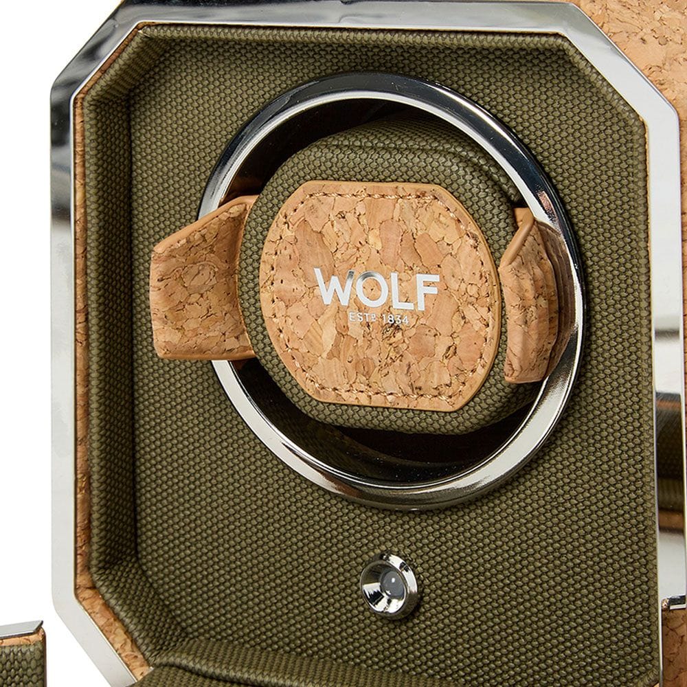 WOLF Cortica Single Watch Winder Cork 668161
