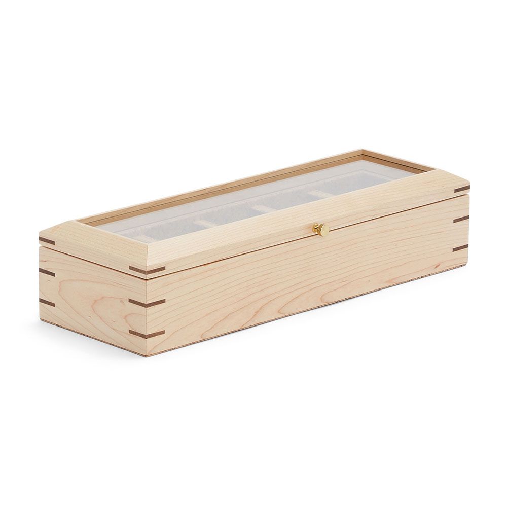 WOLF Analog/Shift Flatiron II 5 Piece Watch Box 710211
