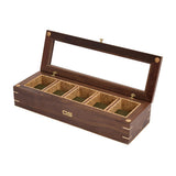 WOLF Analog/Shift Flatiron II 5 Piece Walnut Watch Box 710212