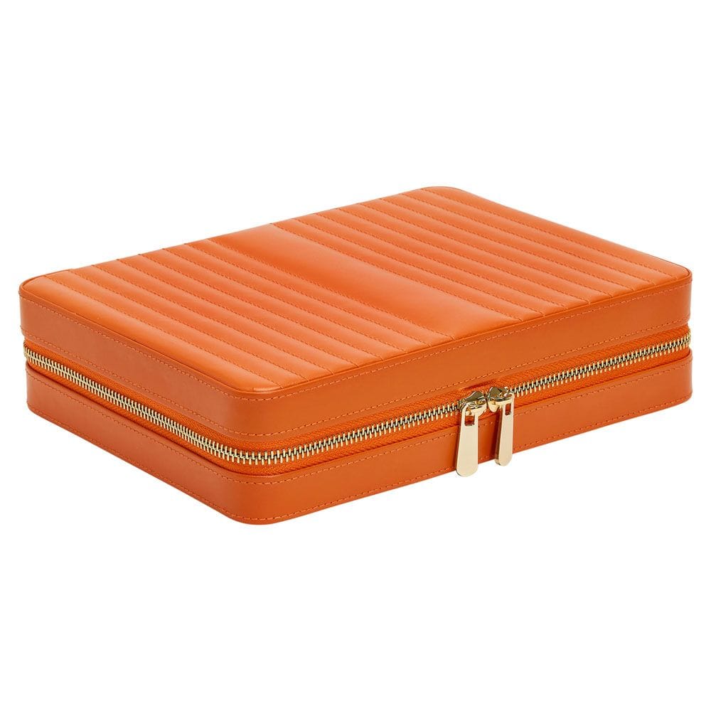 WOLF Maria Large Jewelry Zip Case Tangerine 766139