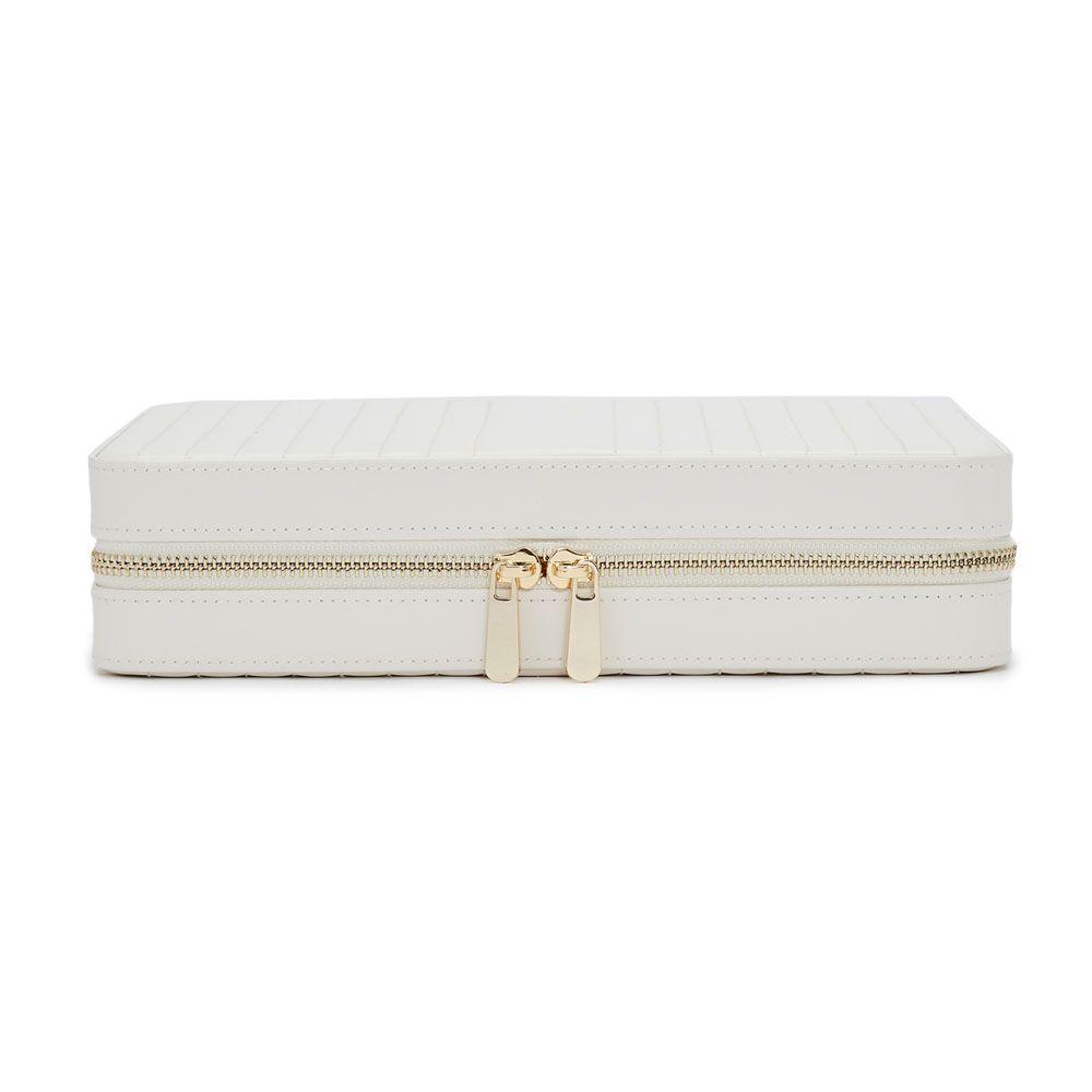 WOLF Maria Large Jewelry Zip Case White 766153
