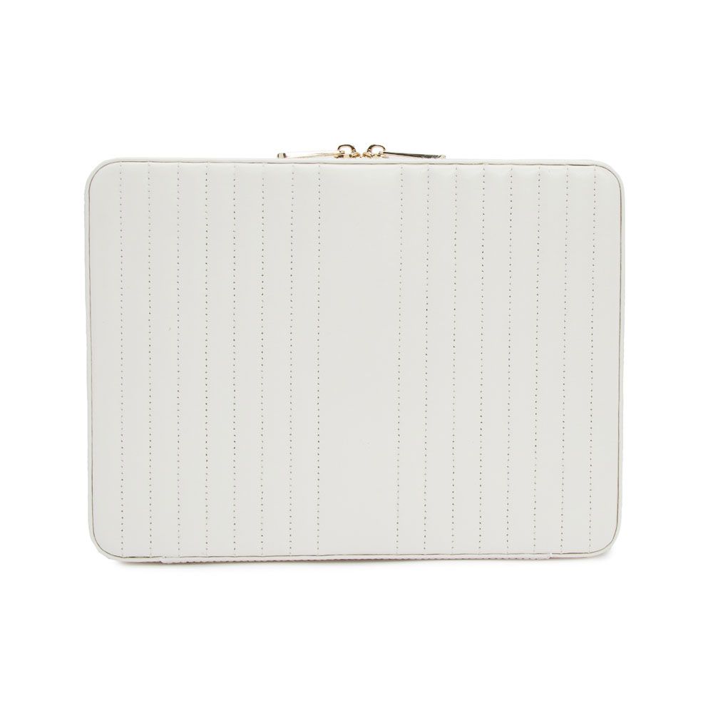 WOLF Maria Large Jewelry Zip Case White 766153