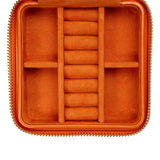 WOLF Maria Small Jewelry Zip Case Tangerine 766239