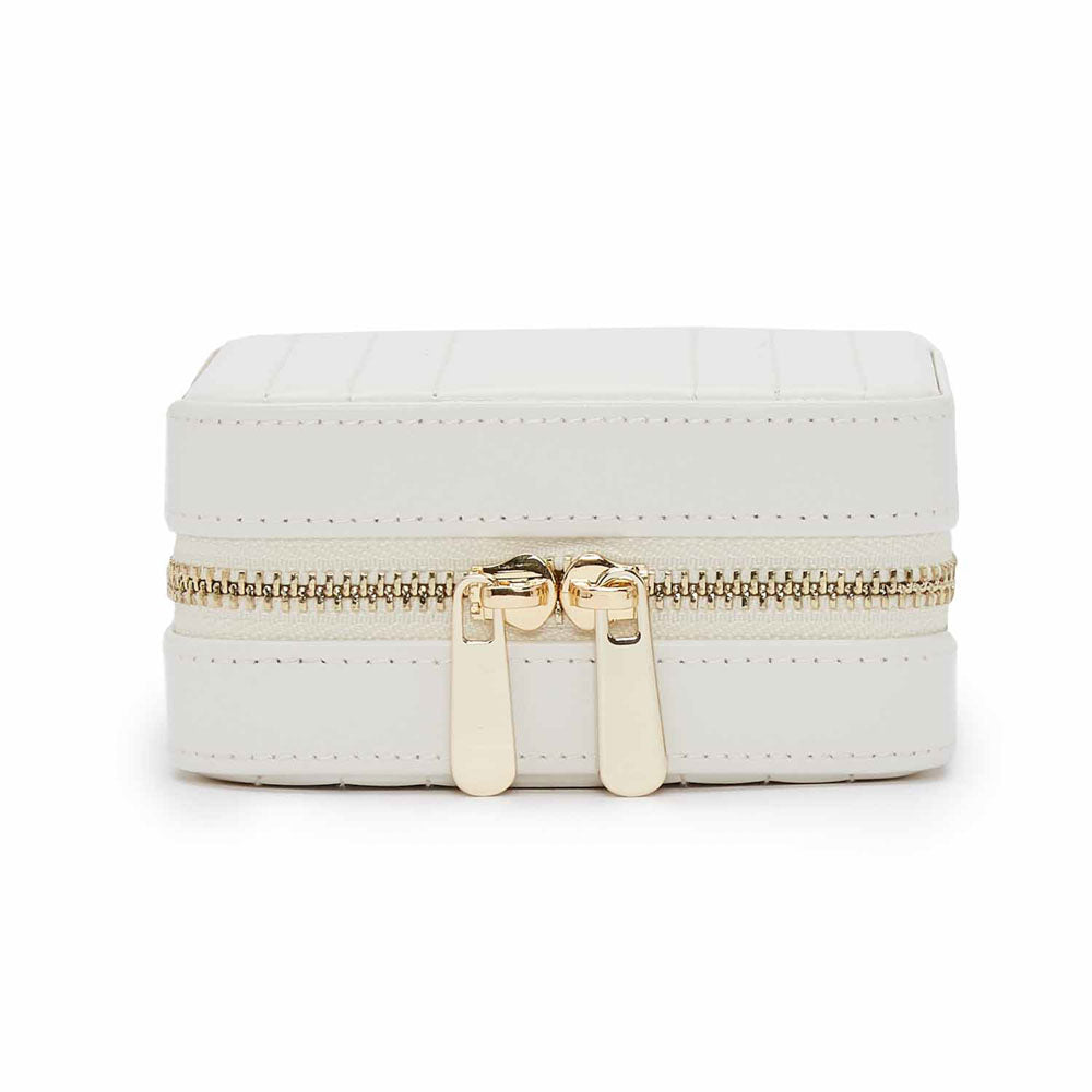 WOLF Maria Small Jewelry Zip Case White 766253