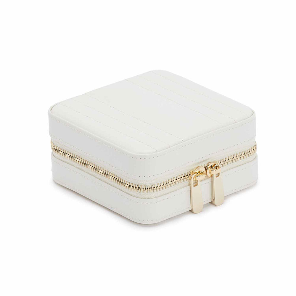 WOLF Maria Small Jewelry Zip Case White 766253