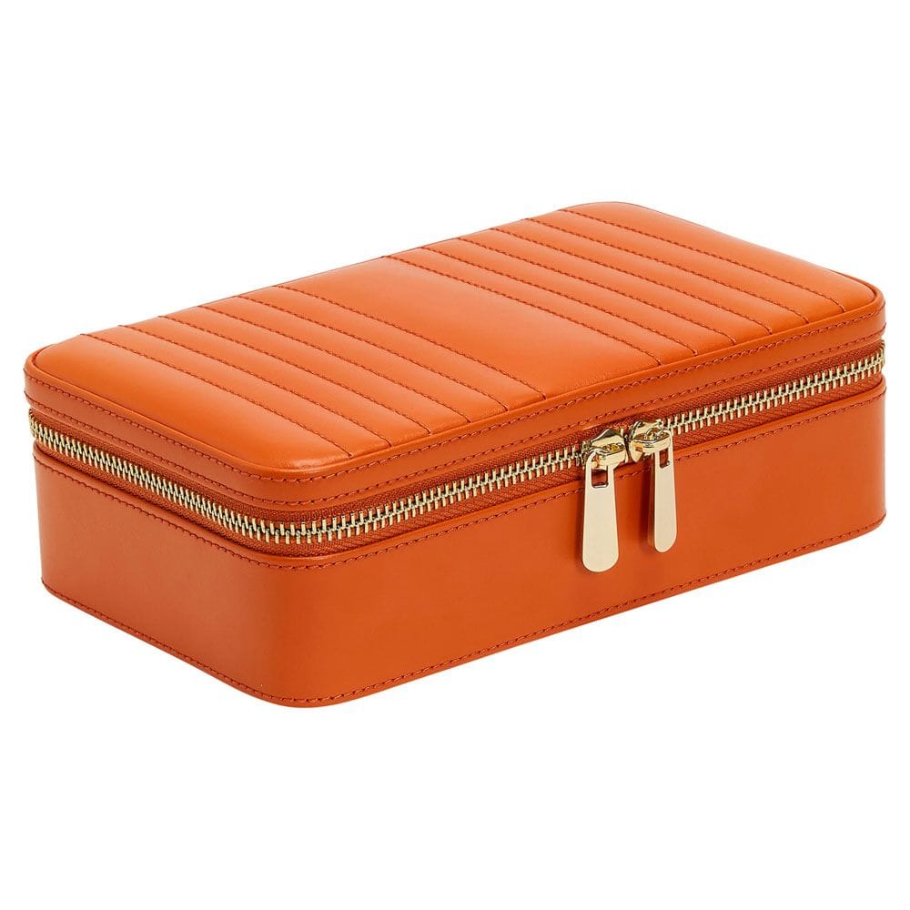 WOLF Maria Medium Jewelry Zip Case Tangerine 766339