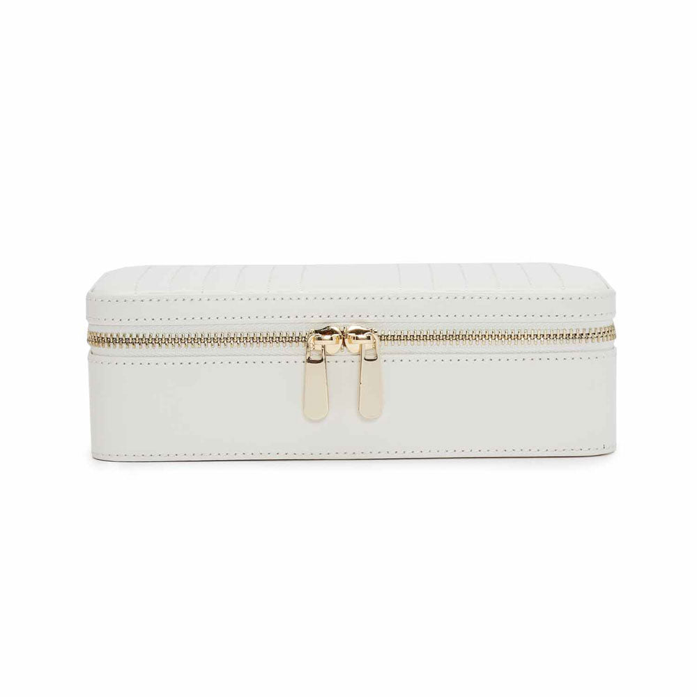 WOLF Maria Medium Jewelry Zip Case White 766353
