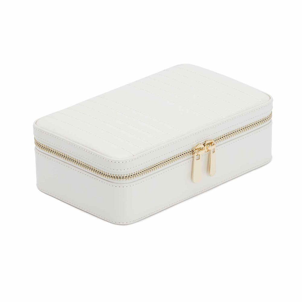 WOLF Maria Medium Jewelry Zip Case White 766353