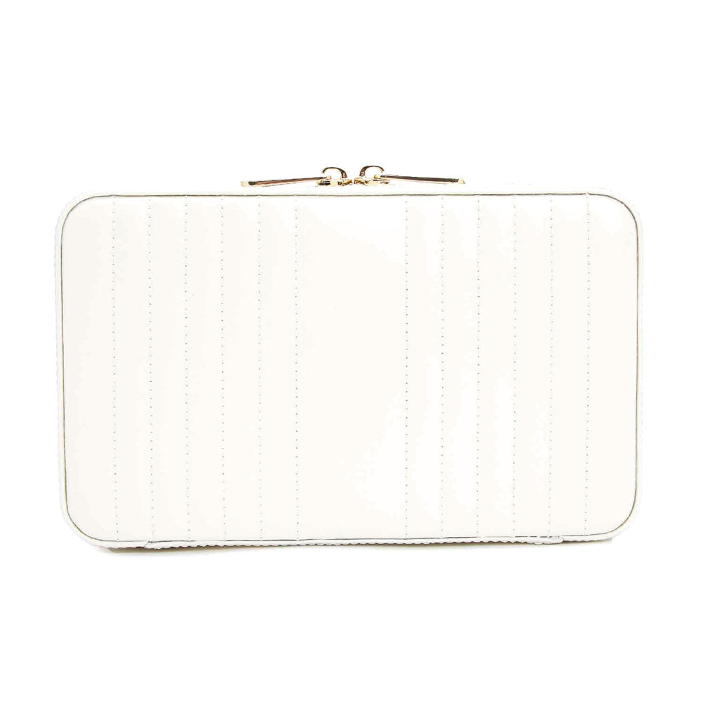 WOLF Maria Medium Jewelry Zip Case White 766353