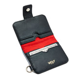 WOLF Mimi Credit Card Holder with Wristlet Black 768202