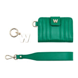 WOLF Mimi Credit Card Holder with Wristlet Forest Green 768212
