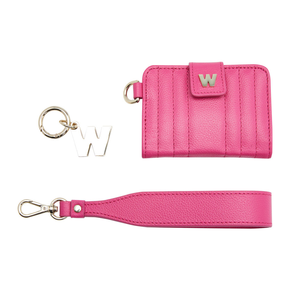 WOLF Mimi Credit Card Holder with Wristlet Pink 768290