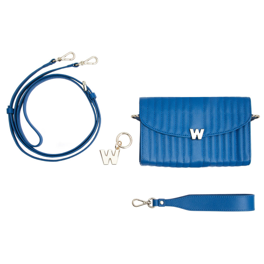 WOLF Mimi Crossbody Bag with Wristlet Marine 768324