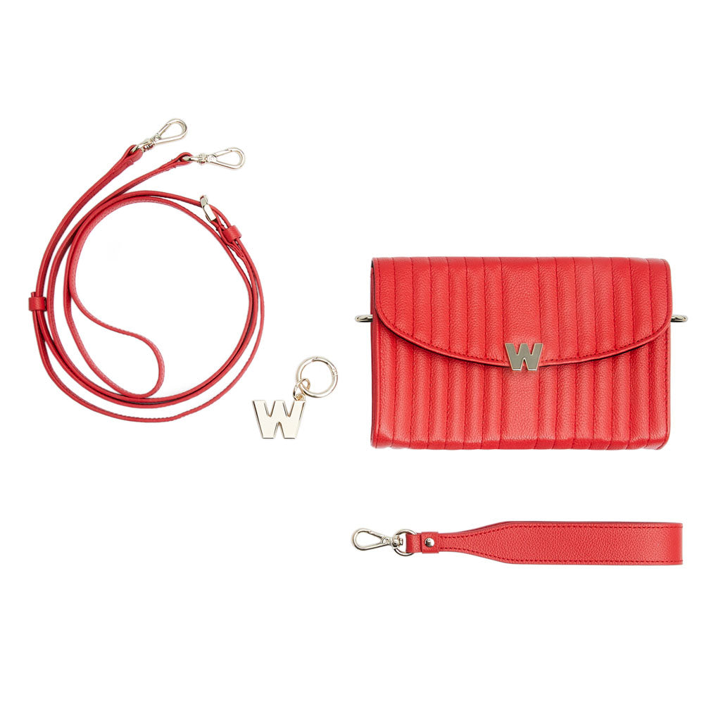WOLF Mimi Crossbody Bag with Wristlet Red 768372