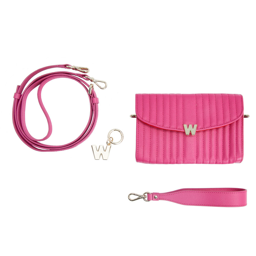 WOLF Mimi Crossbody Bag with Wristlet Pink 768390