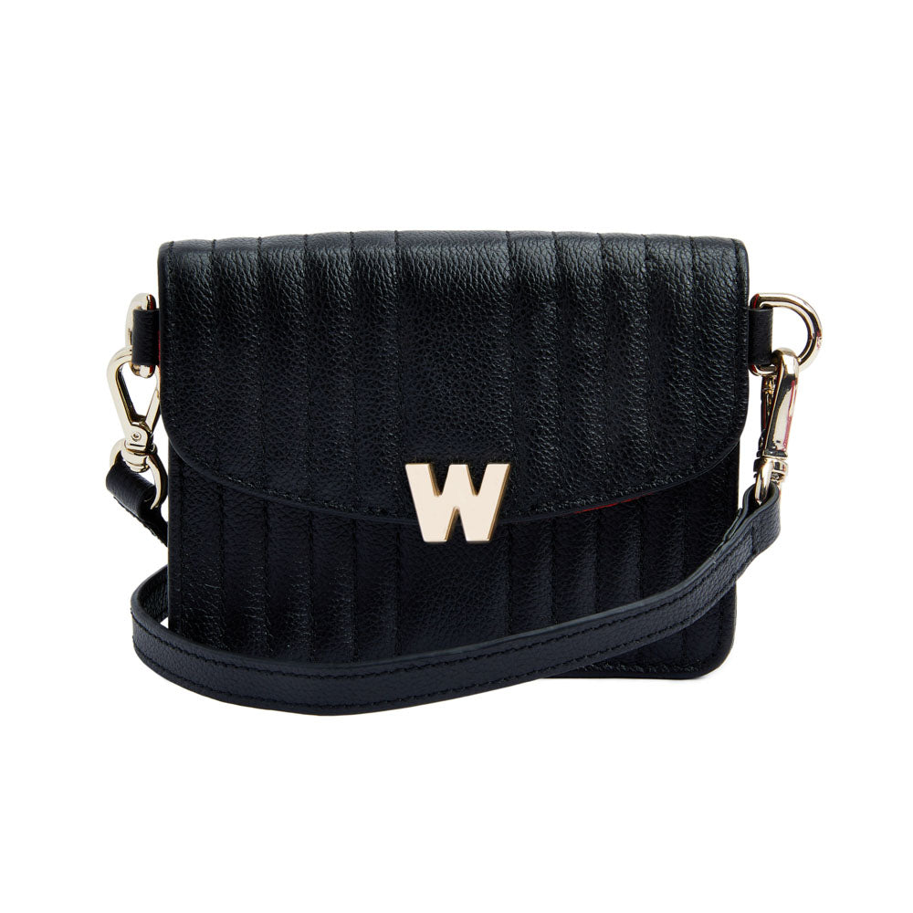 WOLF Mimi Mini Bag with Wristlet & Lanyard Black 768402