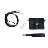 WOLF Mimi Mini Bag with Wristlet & Lanyard Black 768402