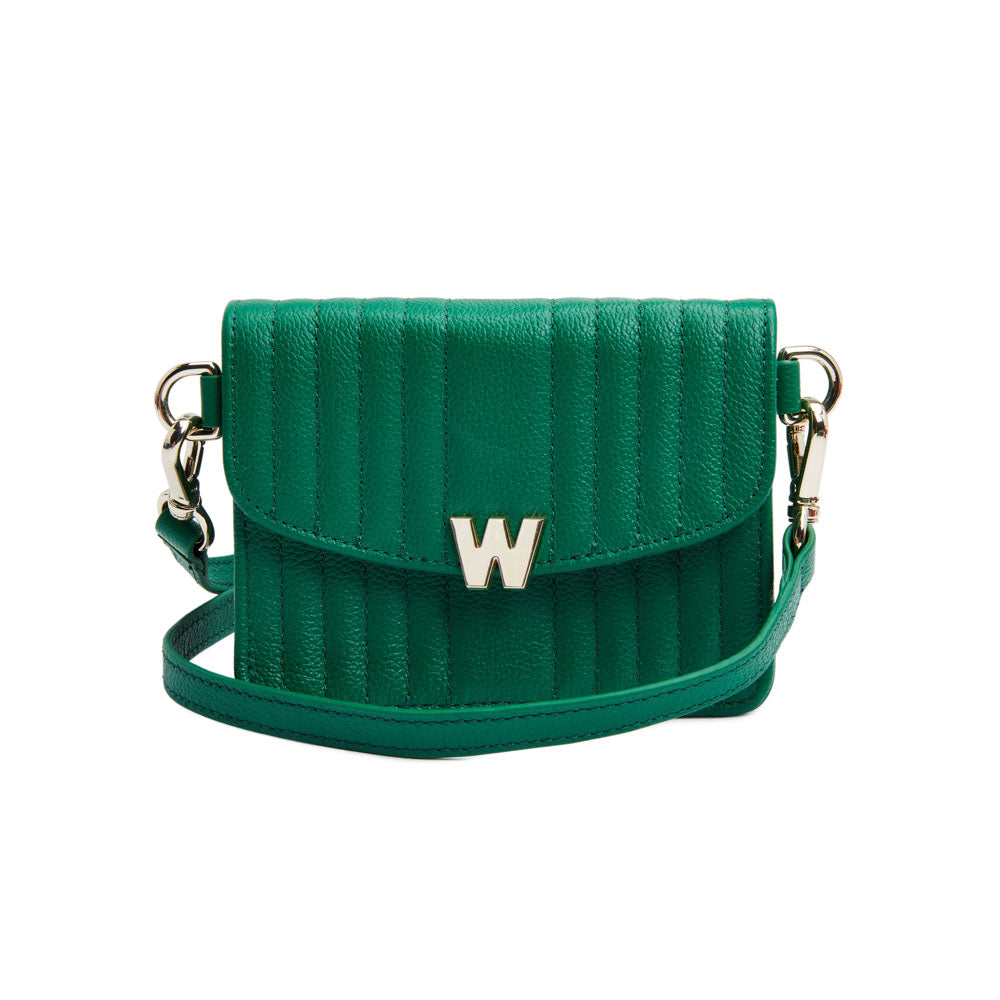 WOLF Mimi Mini Bag with Wristlet & Lanyard Forest Green 768412