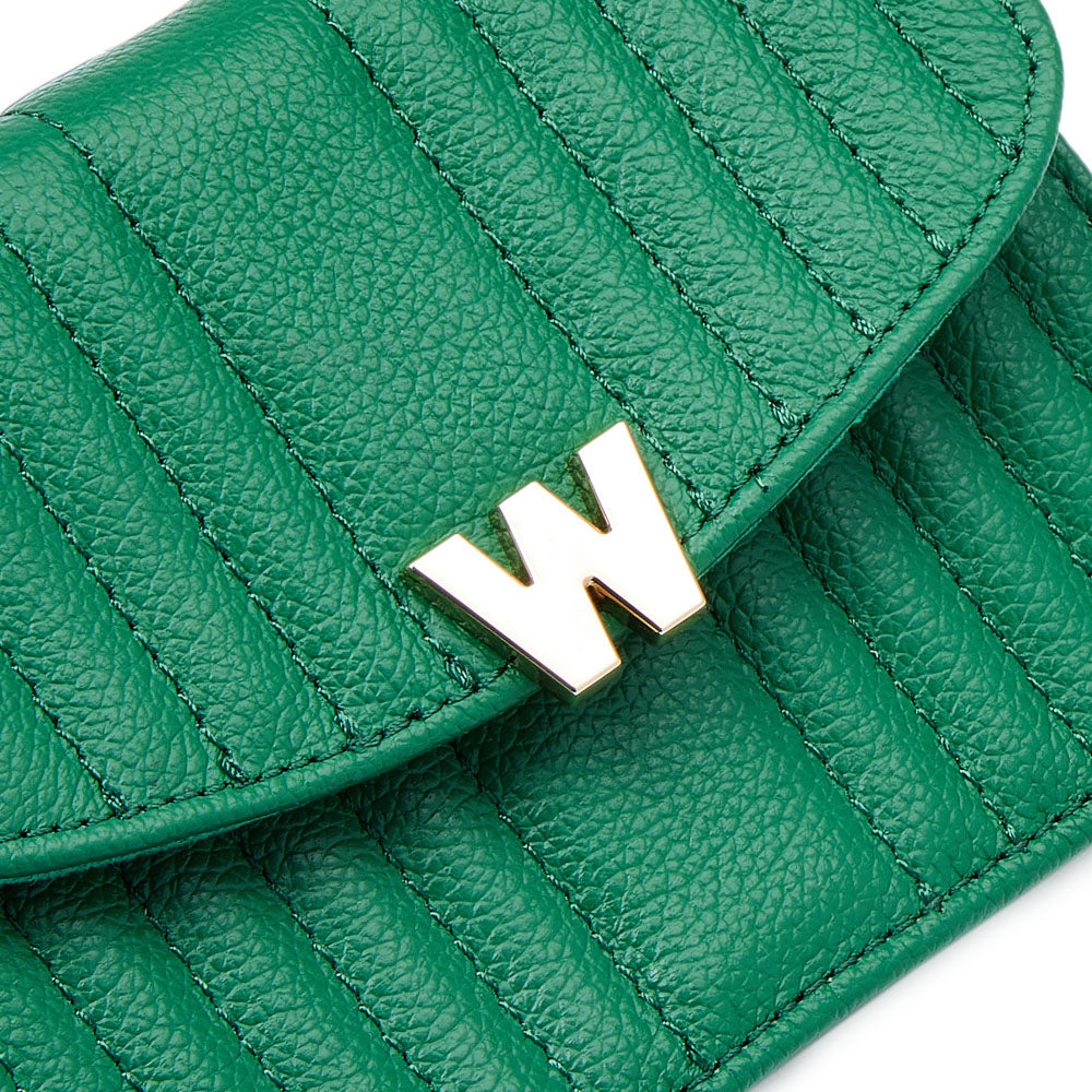 WOLF Mimi Mini Bag with Wristlet & Lanyard Forest Green 768412