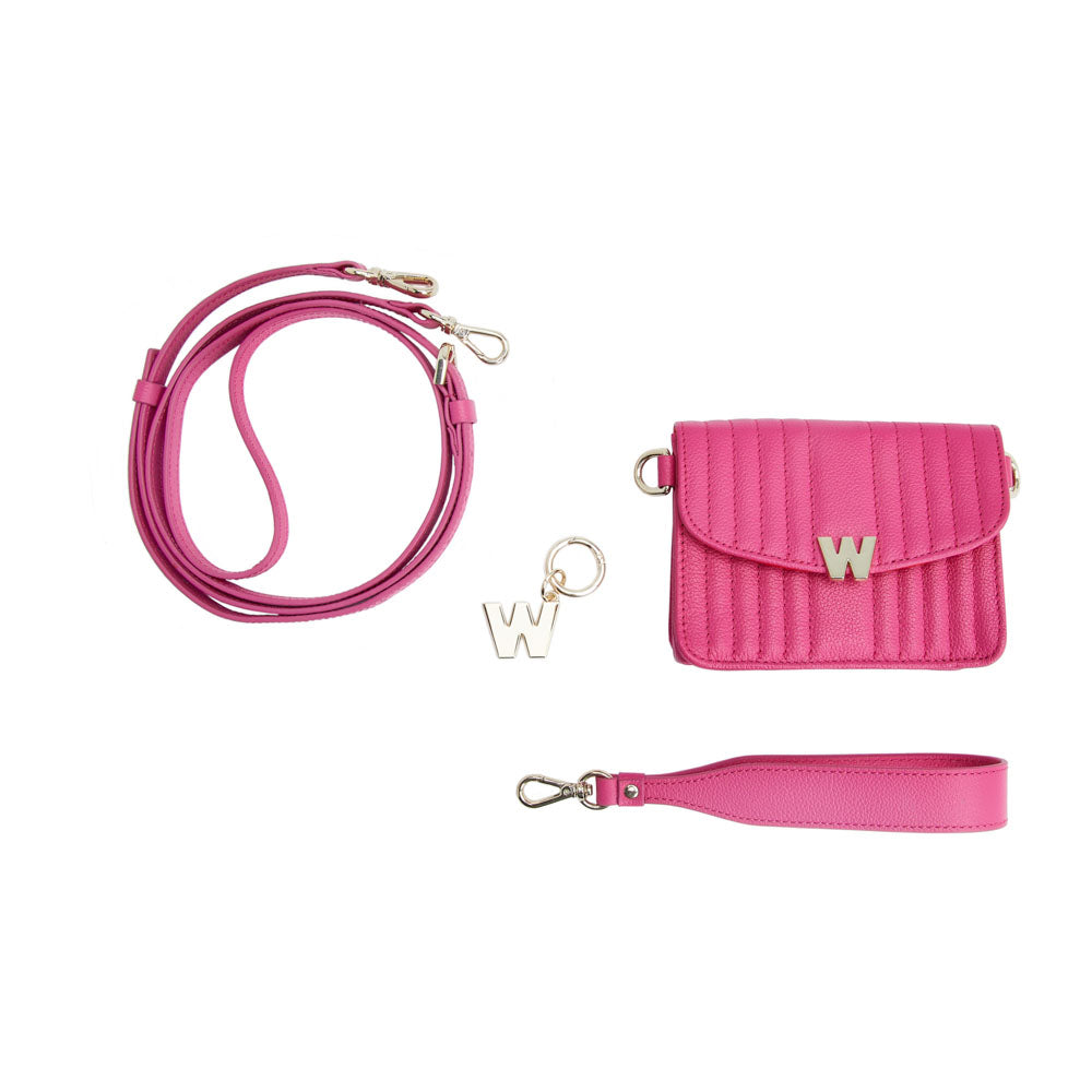 WOLF Mimi Mini Bag with Wristlet & Lanyard Pink 768490