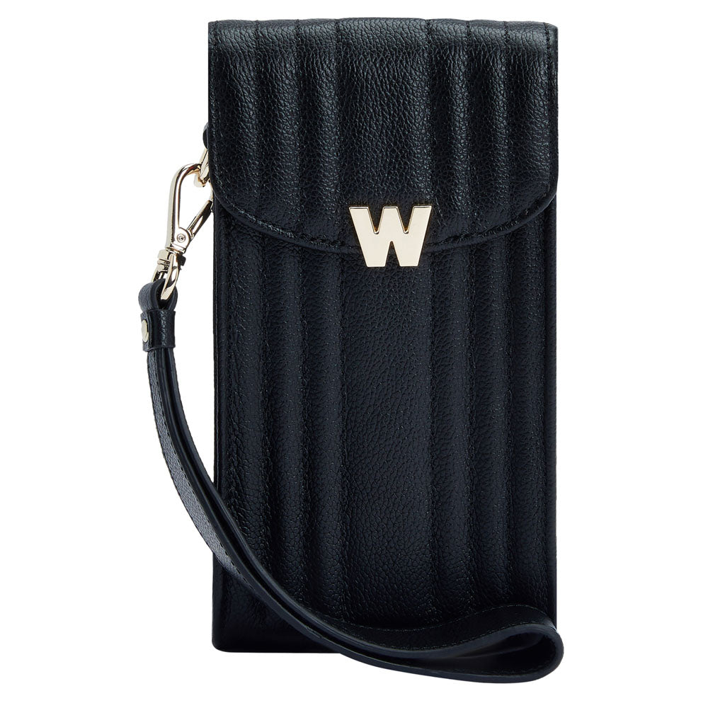 WOLF Mimi Phone Case with Wristlet & Lanyard Black 768502