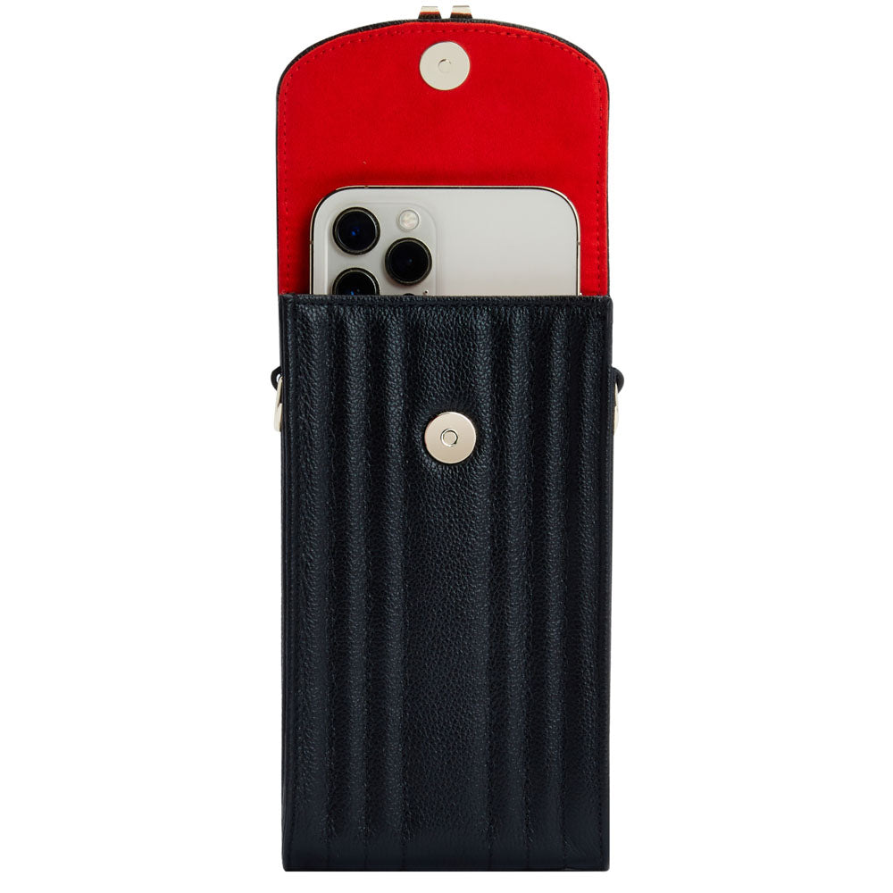 WOLF Mimi Phone Case with Wristlet & Lanyard Black 768502