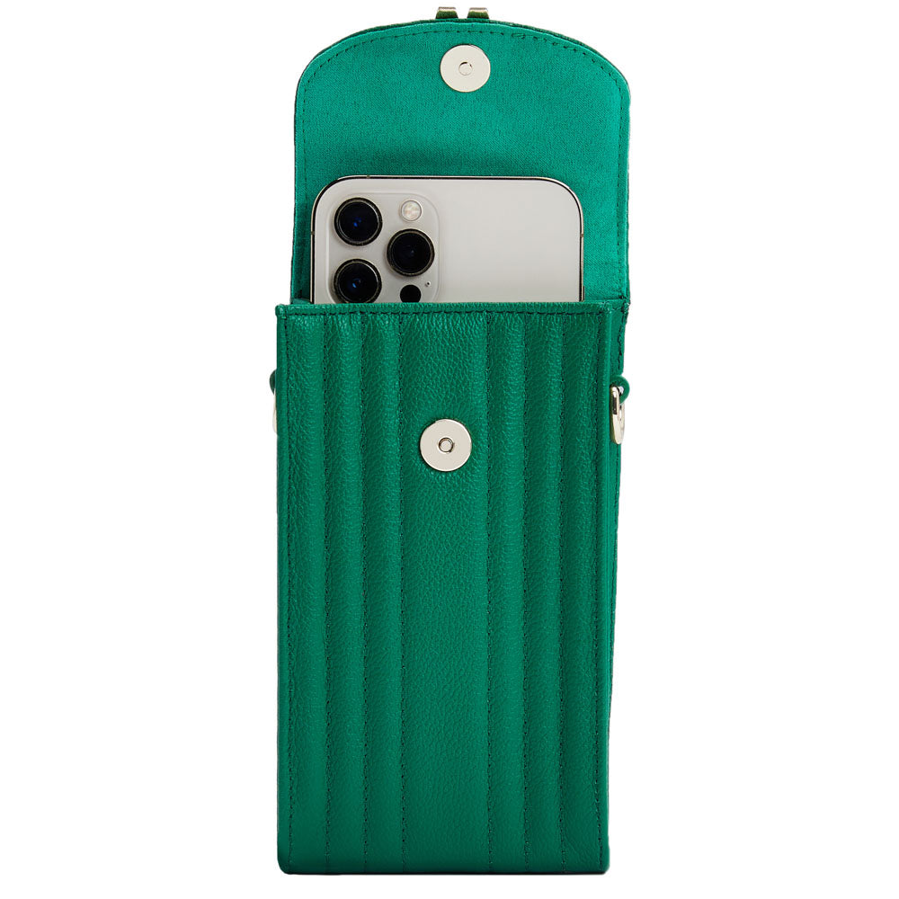 WOLF Mimi Phone Case with Wristlet & Lanyard Forest Green 768512