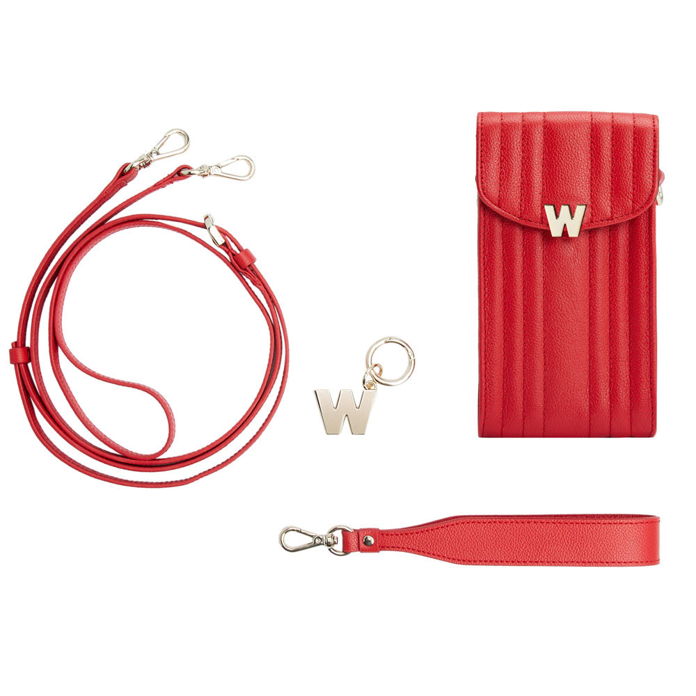 WOLF Mimi Phone Case with Wristlet & Lanyard Red 768572