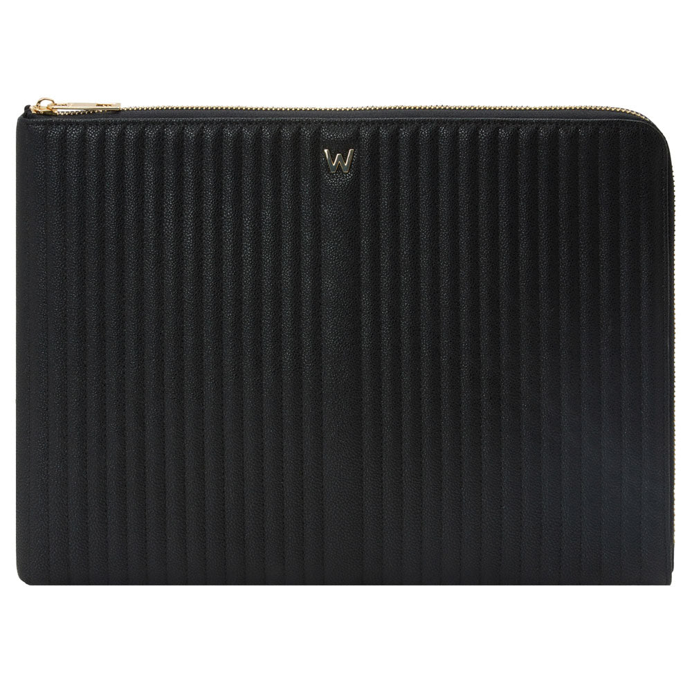 WOLF Mimi Quilted Laptop Sleeve 13" with Handle Black 768602