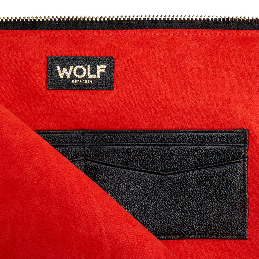 WOLF Mimi Quilted Laptop Sleeve 13" with Handle Black 768602