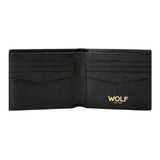 WOLF W Billfold Black Leather 774002