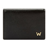 WOLF W Gusset Card Case Black 774402