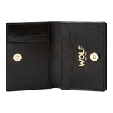 WOLF W Gusset Card Case Black 774402