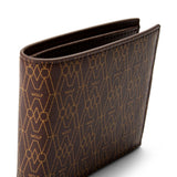 WOLF Signature Billfold and Coin Brown 776133