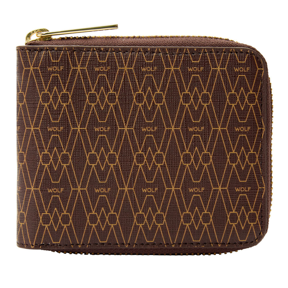 WOLF Signature Zip Wallet Brown 776433