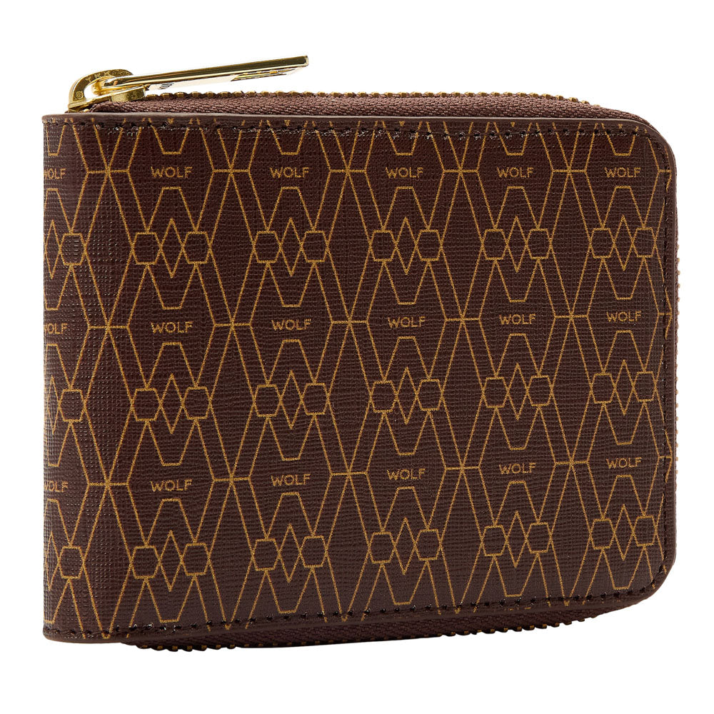 WOLF Signature Zip Wallet Brown 776433