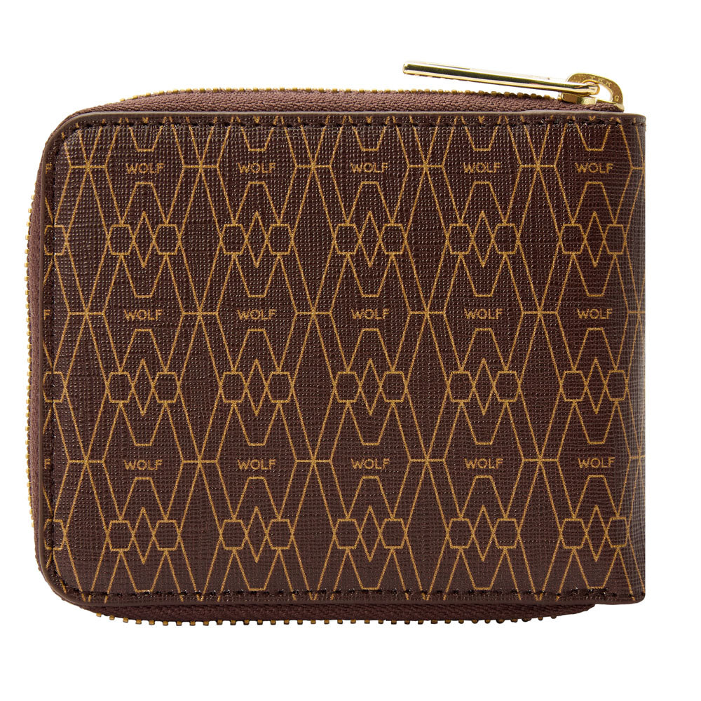 WOLF Signature Zip Wallet Brown 776433