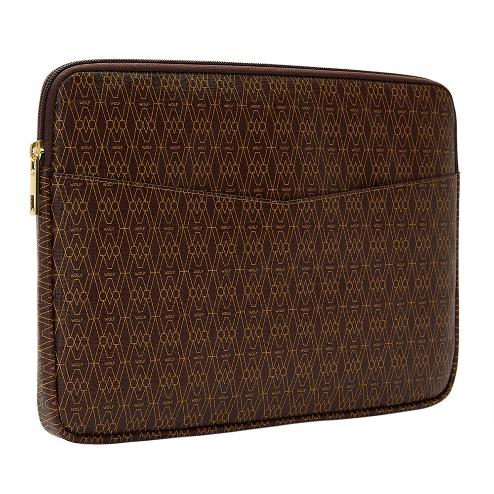 WOLF Signature Laptop Zip Case Brown 777333