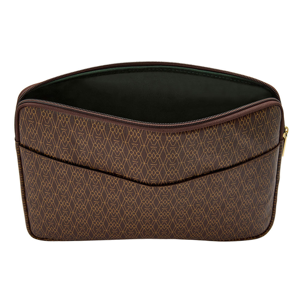 WOLF Signature Laptop Zip Case Brown 777333
