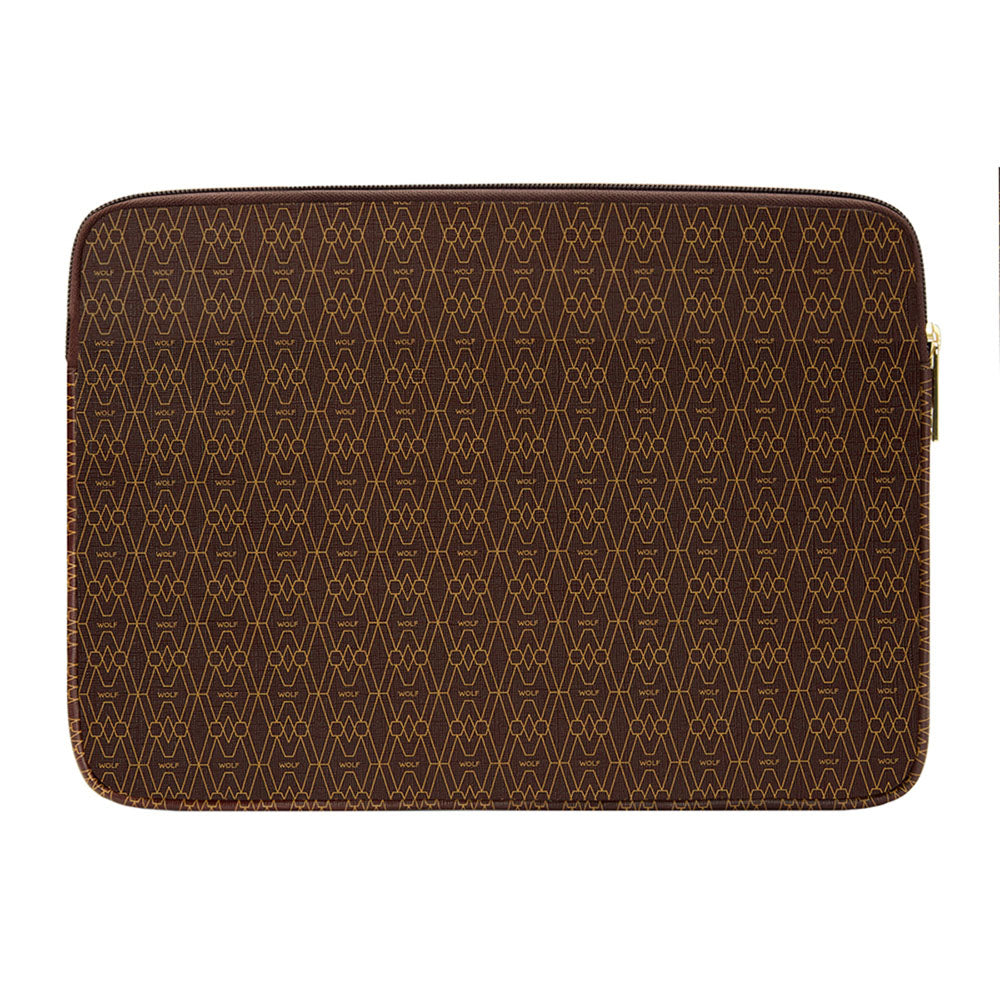 WOLF Signature Laptop Zip Case Brown 777333
