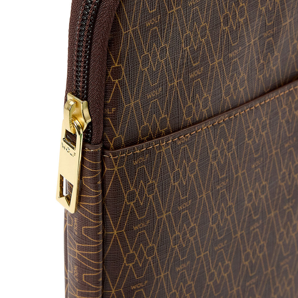 WOLF Signature Laptop Zip Case Brown 777333