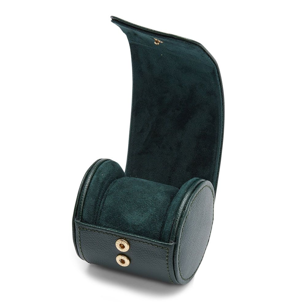 WOLF British Racing Green Single Watch Roll 792041