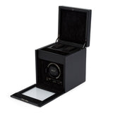 WOLF British Racing Black Single Watch Winder with Storage 792102