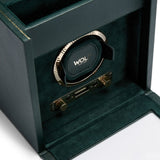 WOLF British Racing Green Single Watch Winder with Storage 792141