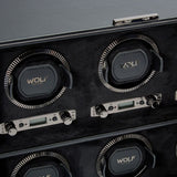WOLF British Racing Black 6 Piece Watch Winder 792402