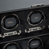 WOLF British Racing Black 6 Piece Watch Winder 792402