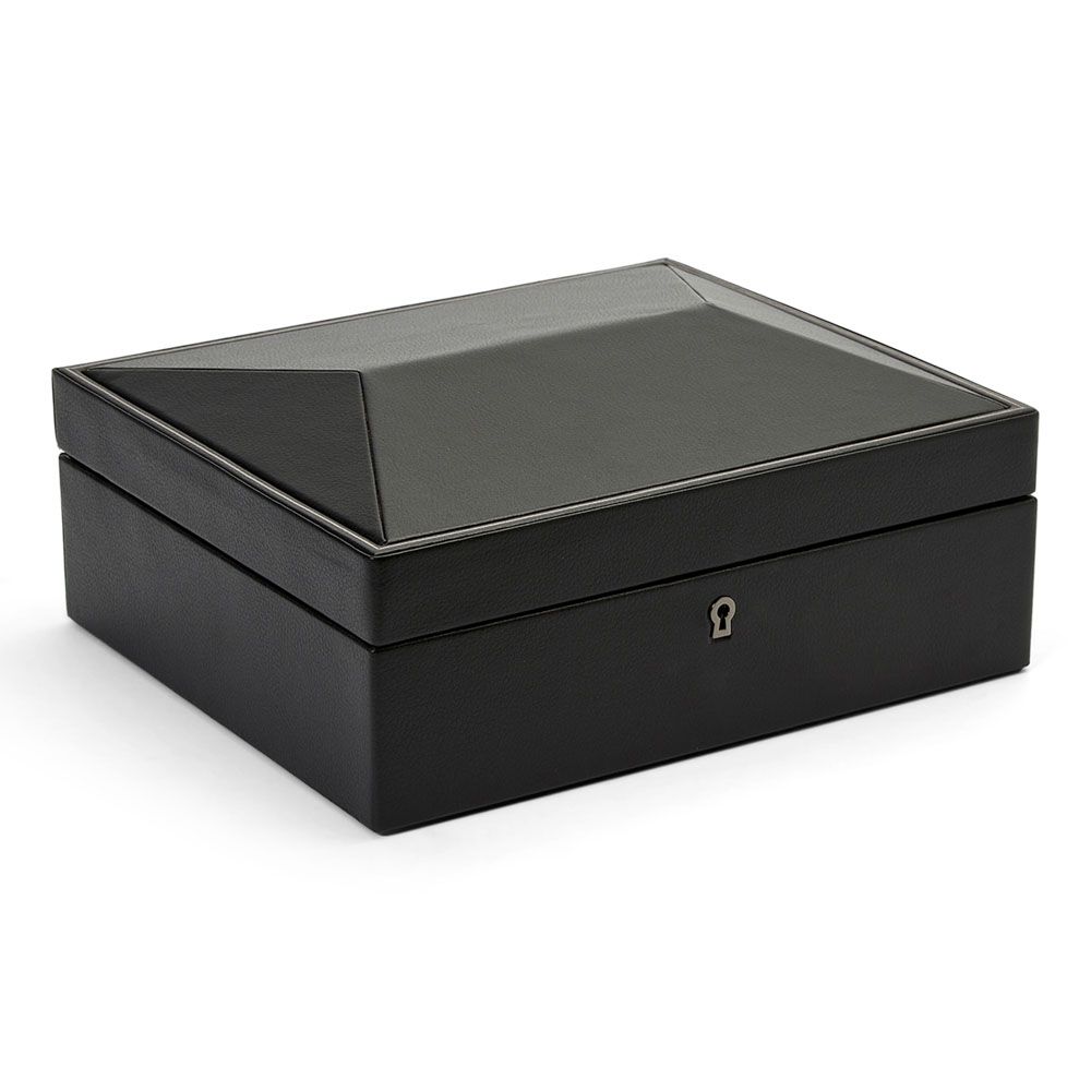 WOLF British Racing Black 8 Piece Watch Box 792602