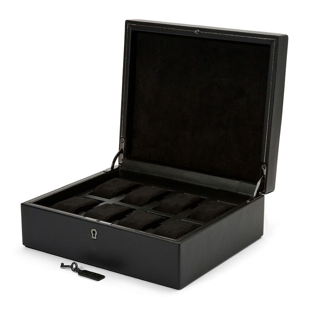 WOLF British Racing Black 8 Piece Watch Box 792602