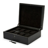 WOLF British Racing Black 8 Piece Watch Box 792602